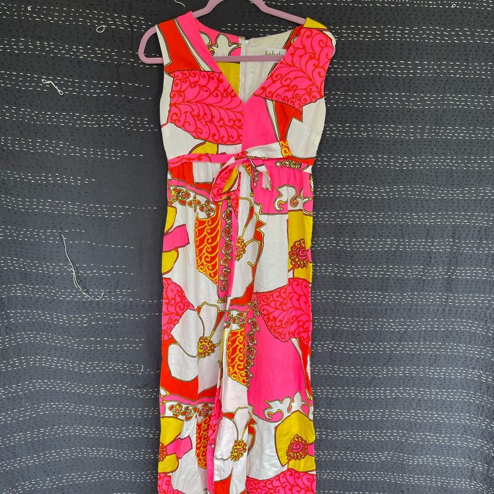 Kanaka Hawaii Jumpsuit Vintage 1960’s.  Vibrant colors and in great condition